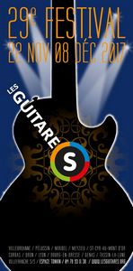 Affiche du festival les Guitares 2017