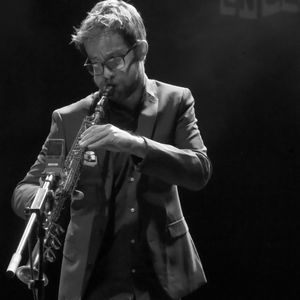 Emile Parisien dans le projet Dadada à Jazz Campus en Clunisois, le 24 aout 201
