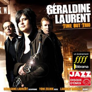 Géraldine Laurent, pochette de l’album Time out trio