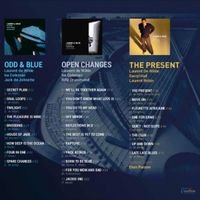 Laurent de Wilde sort Three trios avec Odd and Blue, Open Changes et The Present - Verso de la pochette du coffret
