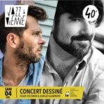 concert dessiné avec Juanjo Garnido et Hugh Coltman, visuel 2020 de Jazz à Vienne